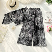 Női modern kétrészes szett három színben