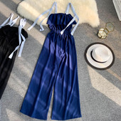 Női hosszú overall, kék és fekete színben