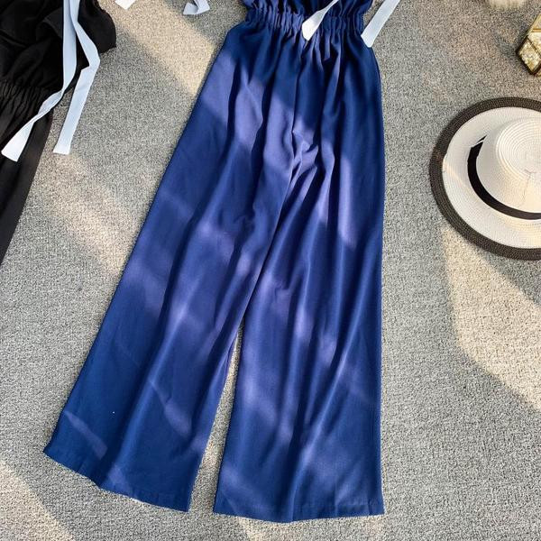 Női hosszú overall, kék és fekete színben