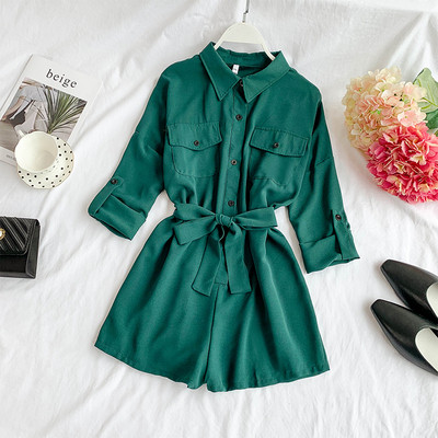 Stílusos női overall több színben 3/4 ujjal