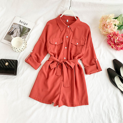 Stílusos női overall több színben 3/4 ujjal