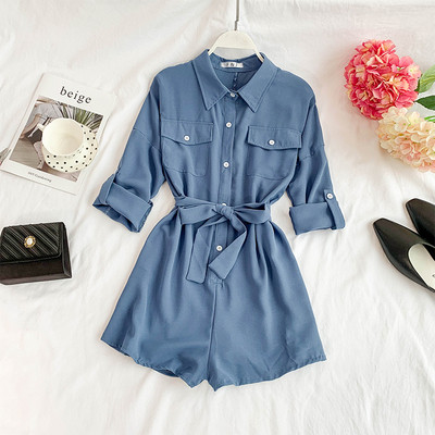 Stílusos női overall több színben 3/4 ujjal