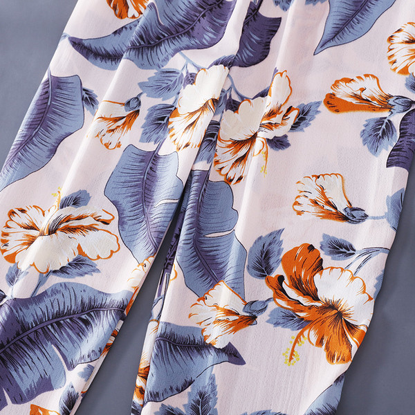 Set femei din două părți cu motive florale - trei culori