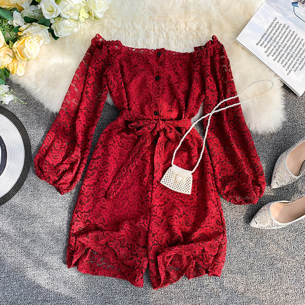 Salopeta dama din dantela in mai multe culori