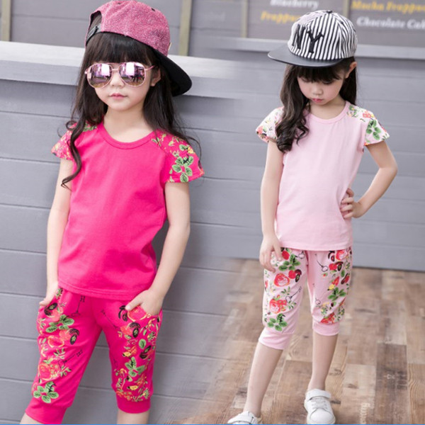 Két részből álló napi gyermekkészlet - póló és nadrág több színben