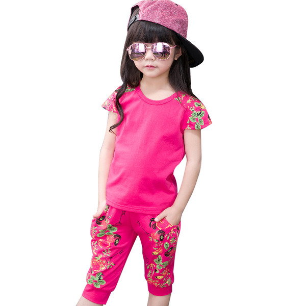 Két részből álló napi gyermekkészlet - póló és nadrág több színben