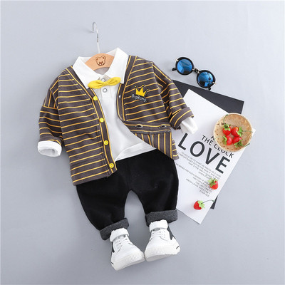 Elegáns, három részből álló gyerekkészlet fiúknak négy színben