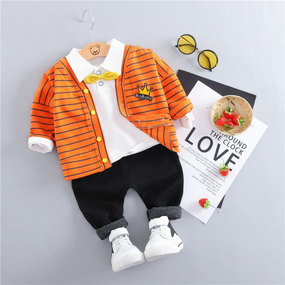 Elegáns, három részből álló gyerekkészlet fiúknak négy színben