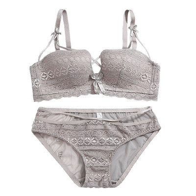 Aktuális két részből álló női szett szürke, rózsaszín és fekete színben