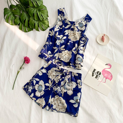 Női nyári szett virágmotívumokkal több színben