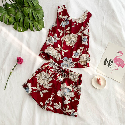 Női nyári szett virágmotívumokkal több színben