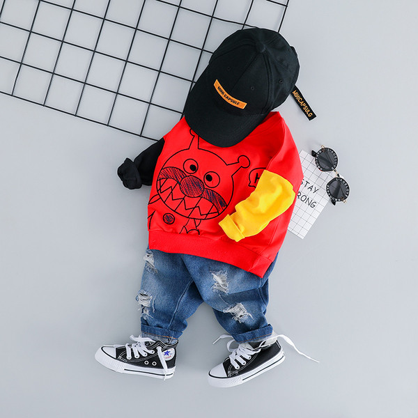 Set zilnic pentru copii pentru baieti cu aplicare in doua culori