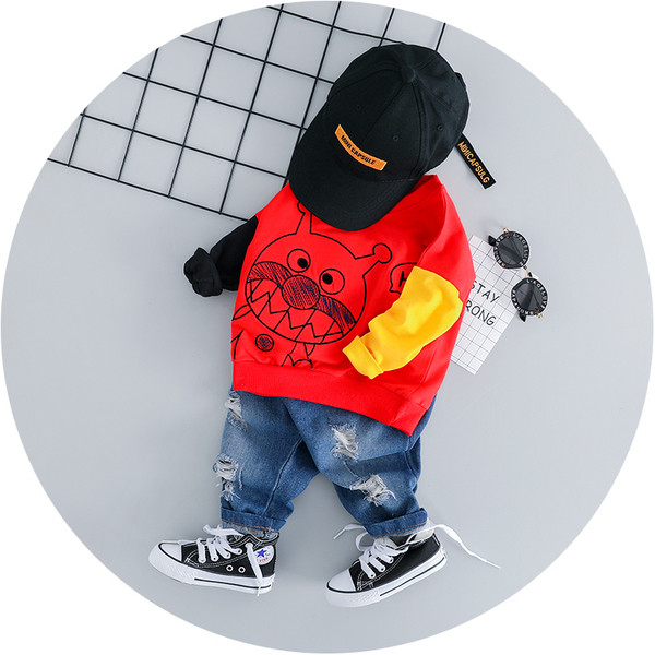 Set zilnic pentru copii pentru baieti cu aplicare in doua culori