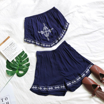 Női nyári szett négy színben hímzéssel