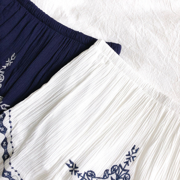 Női nyári szett négy színben hímzéssel