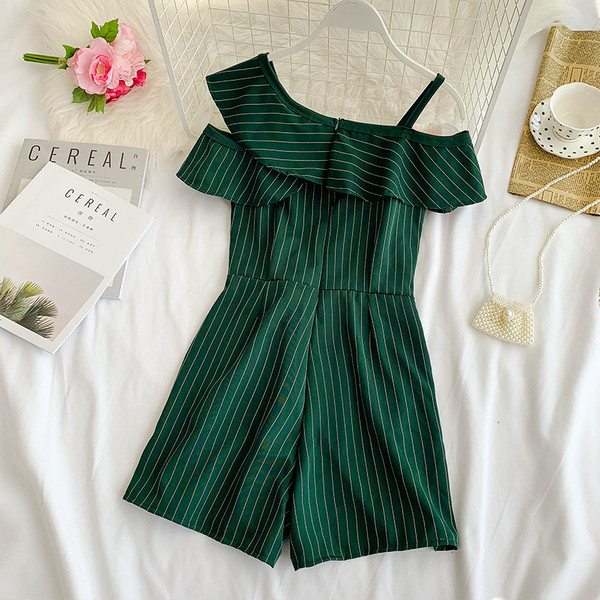 Női csíkos overall, három színben