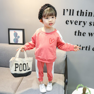 Napi gyerekkészlet lányoknak, két részből, rózsaszín és fekete színben