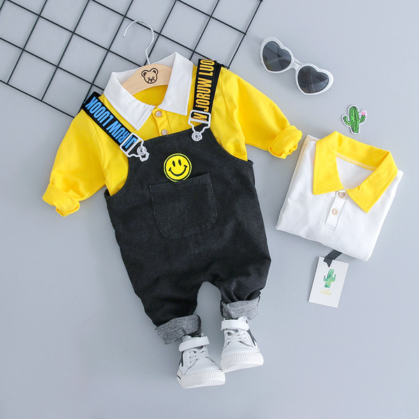 Set pentru copii modern pentru baieti in doua culori cu inscriptie