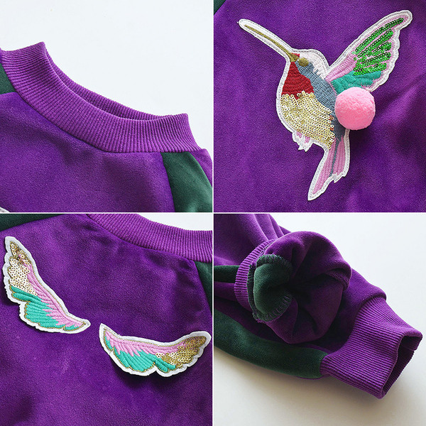 Aktuális gyerekcsapat lányoknak 3D elemmel, két színben