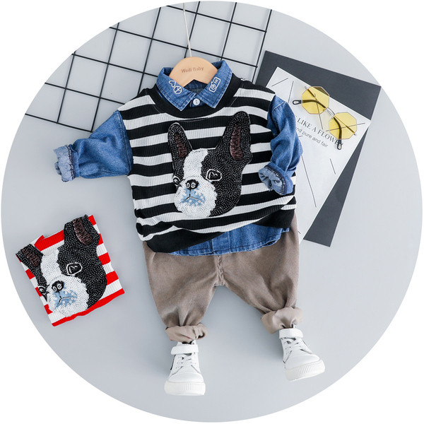 Aktuális gyerek szett fiúknak flitterekkel, két színben