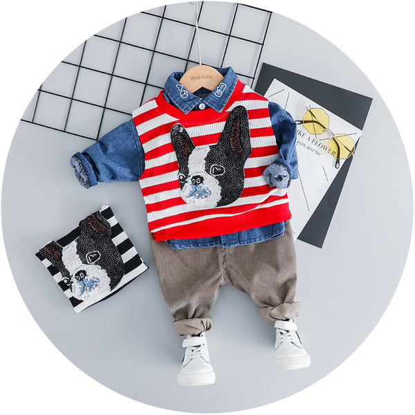 Aktuális gyerek szett fiúknak flitterekkel, két színben