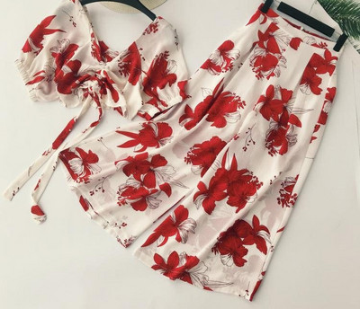 Női modern kétrészes szett, két színben