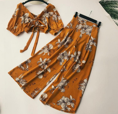 Női modern kétrészes szett, két színben