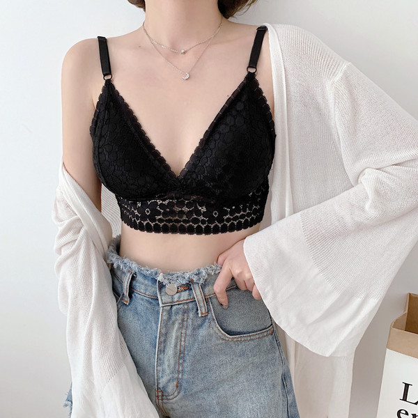 Γυναικείο μπουστάκι από δαντέλα σε τρία χρώματα