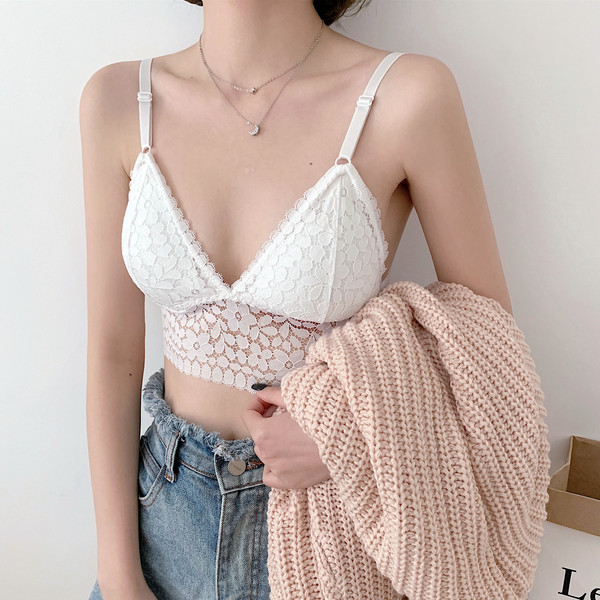 Γυναικείο μπουστάκι από δαντέλα σε τρία χρώματα