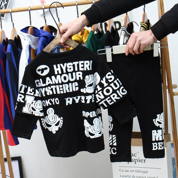 Alkalmi gyerekkészlet fiúknak fekete felirattal