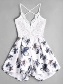 Κομψή γυναικεία ολόσωμη φόρμα με κεντήματα