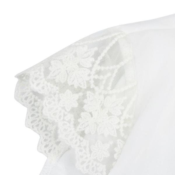 Κομψή γυναικεία μπλούζα με δαντέλα στα μανίκια σε διάφορα χρώματα