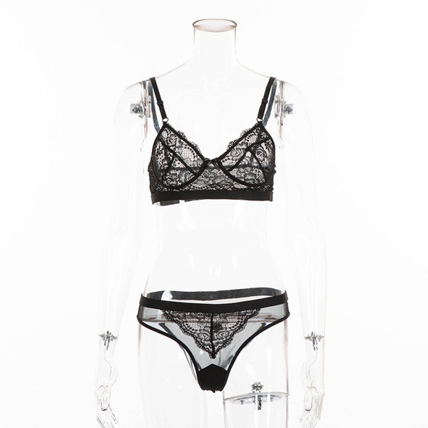 Γυναικείο κομψό εσώρουχο σε μαύρο και άσπρο χρώμα