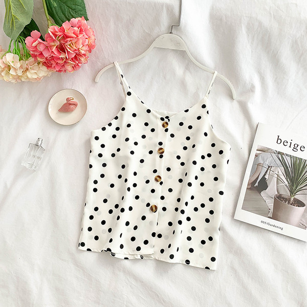 Női felső, vékony pántokkal és gombokkal, négy színben