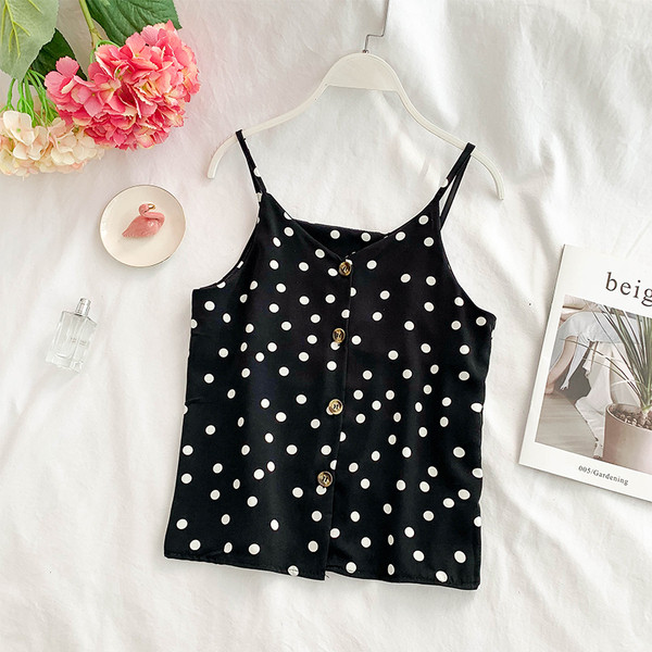 Női felső, vékony pántokkal és gombokkal, négy színben