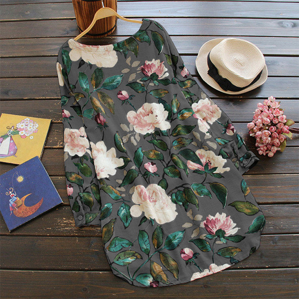 Μοντέρνο γυναικείο χιτώνα με O-λαιμόκοψη σε τρία χρώματα