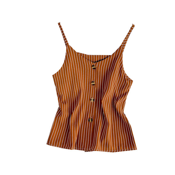 Női csíkos felső, gombokkal, négy színben