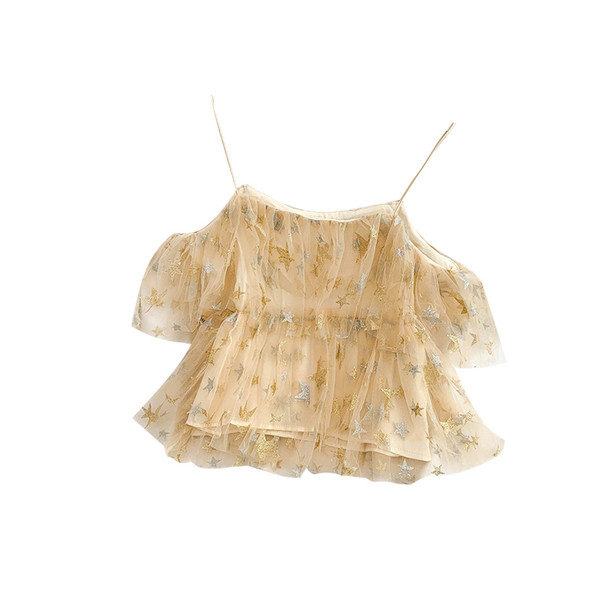 Női felső, vékony pántokkal, rózsaszín és sárga színben