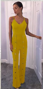 Modern női overall több színben gombokkal