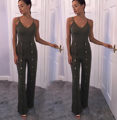 Modern női overall több színben gombokkal