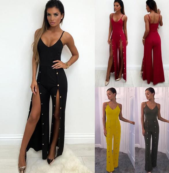 Modern női overall több színben gombokkal