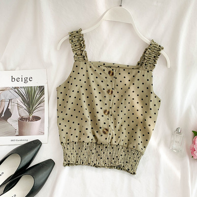 Γυναικείο καθημερινό αμάνικο με κουμπιά σε διάφορα χρώματα