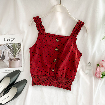 Γυναικείο καθημερινό αμάνικο με κουμπιά σε διάφορα χρώματα