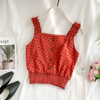 Γυναικείο καθημερινό αμάνικο με κουμπιά σε διάφορα χρώματα