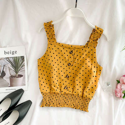 Γυναικείο καθημερινό αμάνικο με κουμπιά σε διάφορα χρώματα