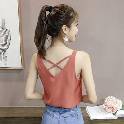 Γυναικείο trendy T-shirt με V-λαιμό σε έξι χρώματα