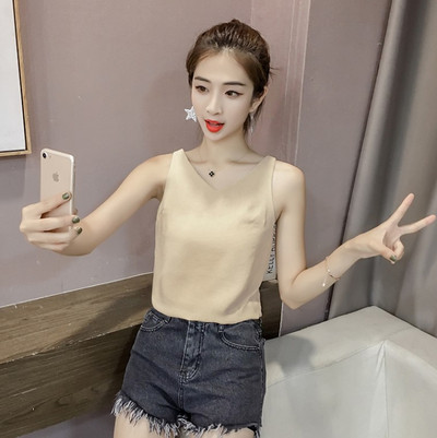 Γυναικείο trendy T-shirt με V-λαιμό σε έξι χρώματα