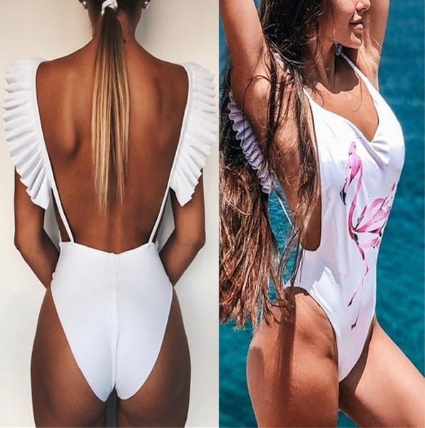 ÚJ egész fürdőruha fehér színben, rátéttel