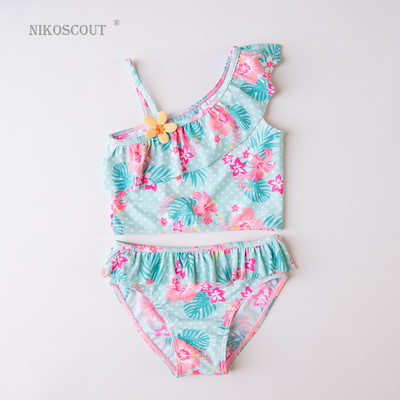 Μοντέρνο γυναικείο μαγιό μπικίνι με floral μοτίβα