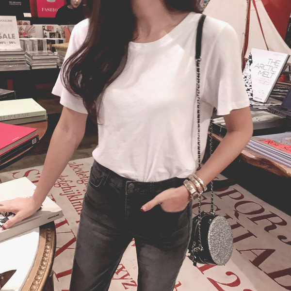 Női alkalmi blúz sima modell fehér és fekete színben